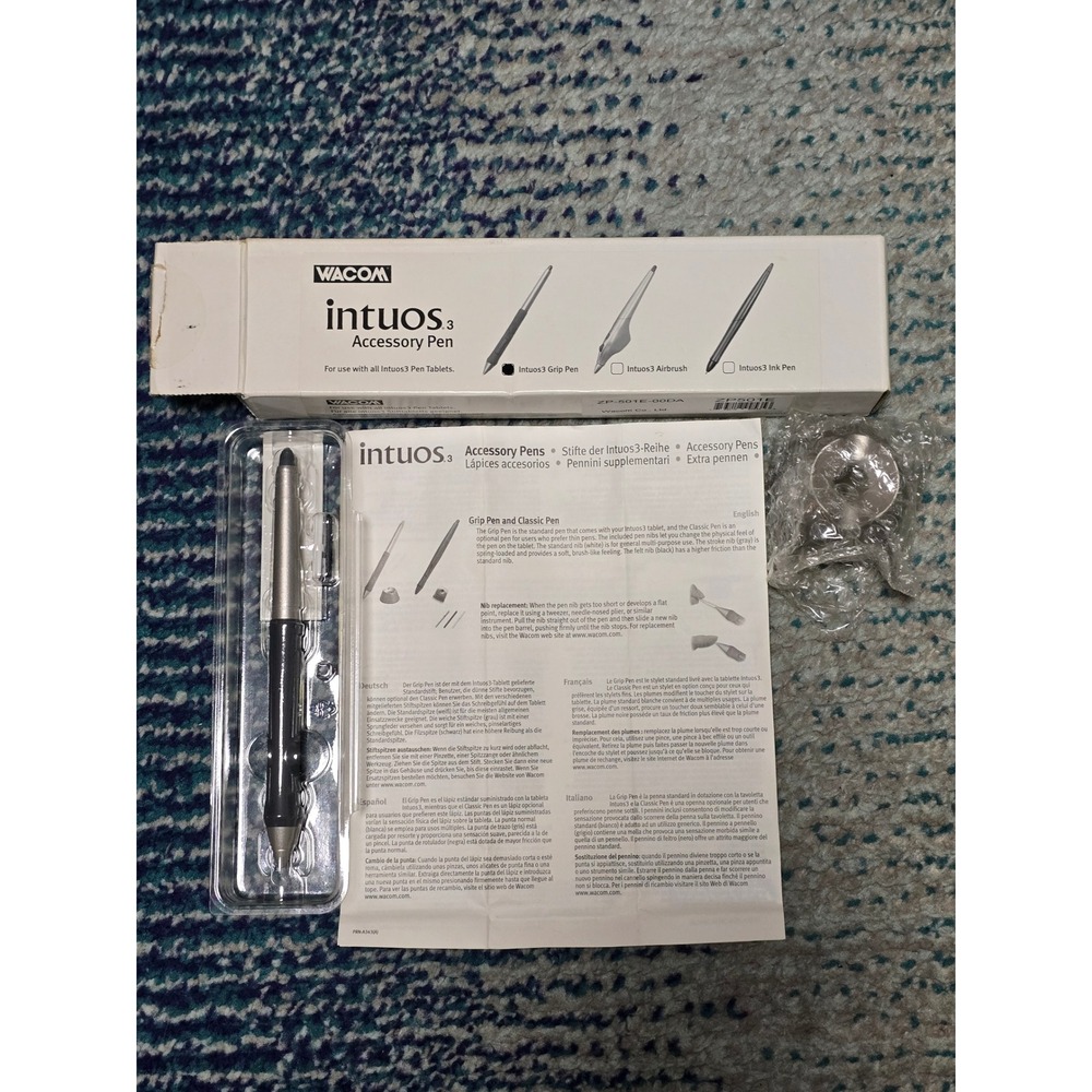 Wacom Intuos3 Grip Pen ZP-501E-00BA Stylus Open Box Appears Unused